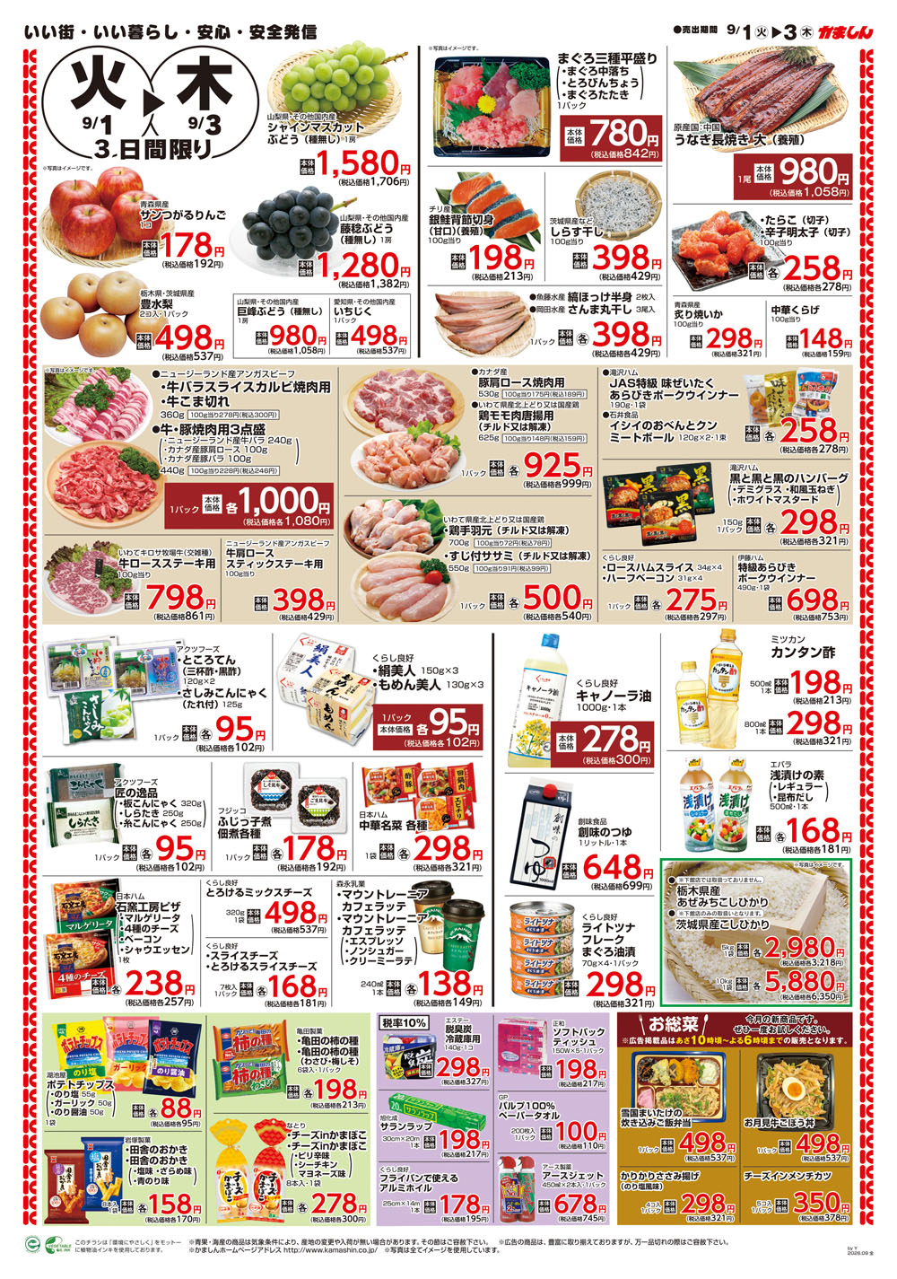 チラシ裏面